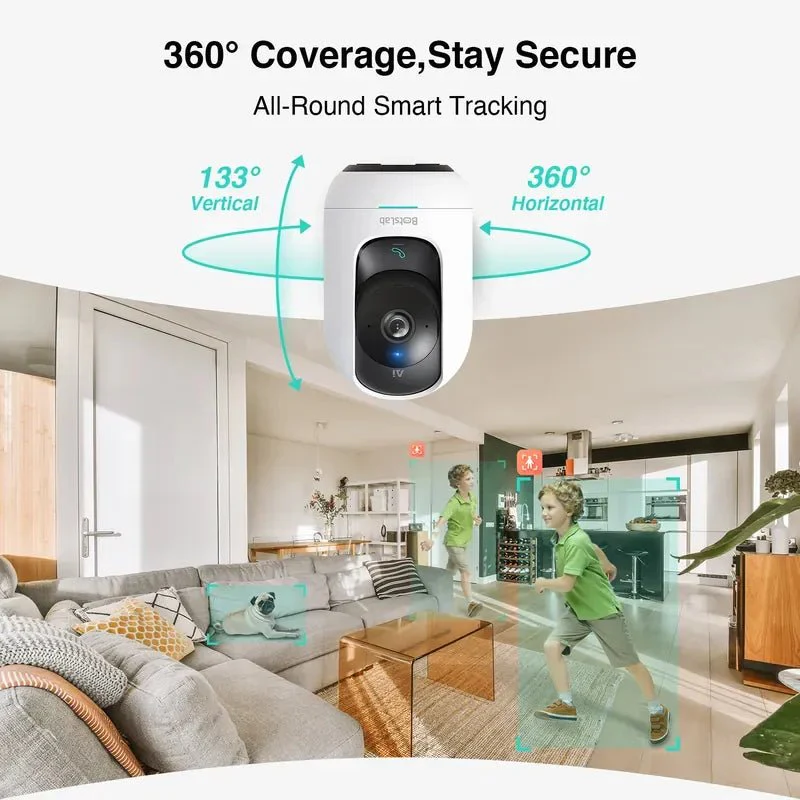 360 C221 Indoor Camera 3K 5MP AI Detection Surveillance Smart Tracking Night Vision Two-way Audio WiFi Alexa Google Assistant - Image 9