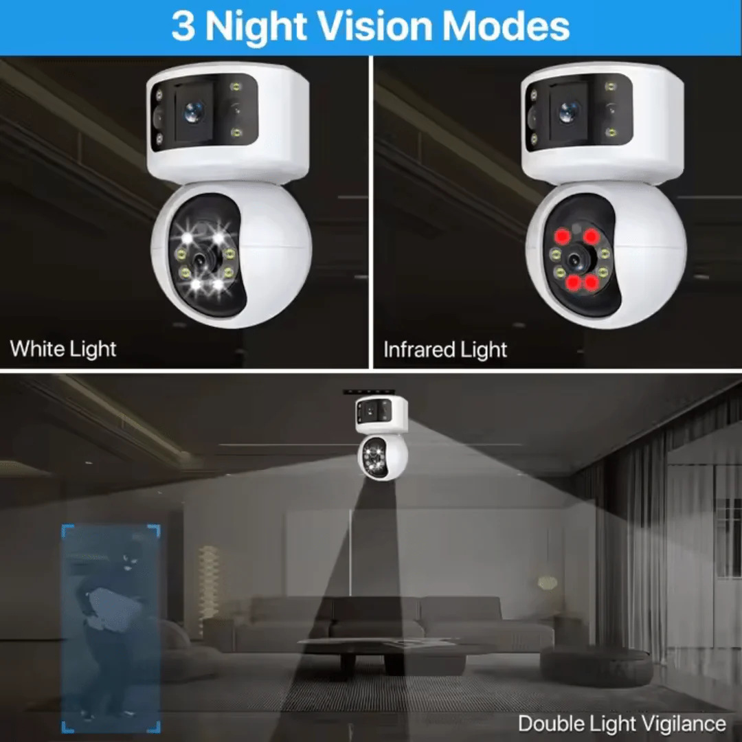 Mini 2.4g/5g Wifi IP Camera V380 Pro Dual Lens Night Vision Remote Camera CCTV Security Indoor Baby Monitor Protection - Image 7