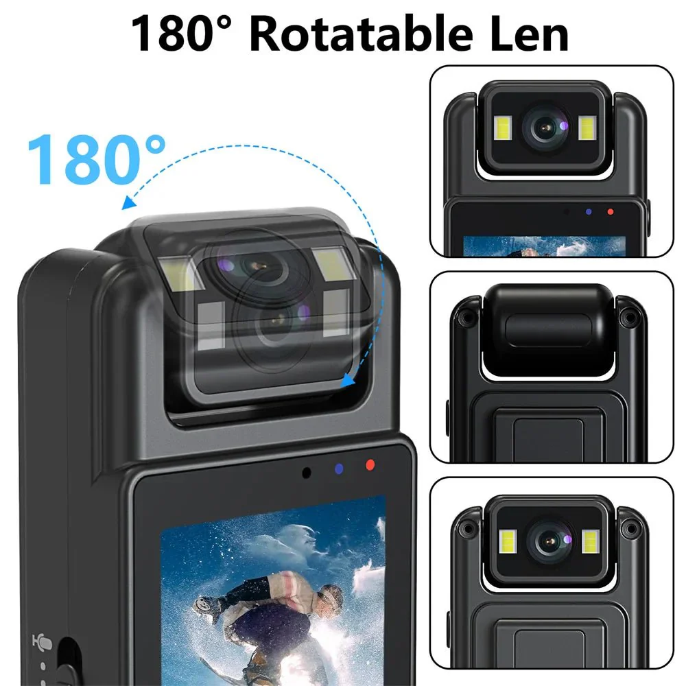 L12 MINI BODY CAMERA WIFI VIDEO RECORDER 1080P WEARABLE NIGHT VISION - Image 3