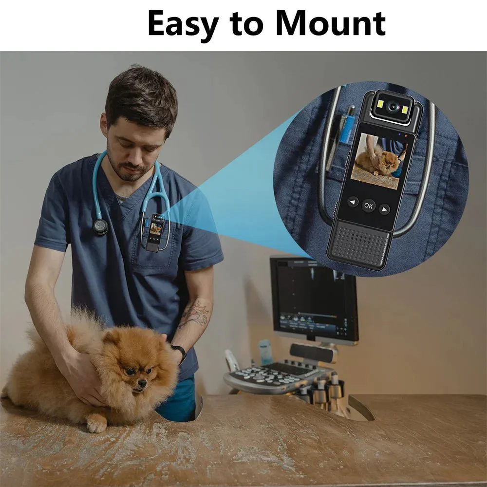 L12 MINI BODY CAMERA WIFI VIDEO RECORDER 1080P WEARABLE NIGHT VISION - Image 6