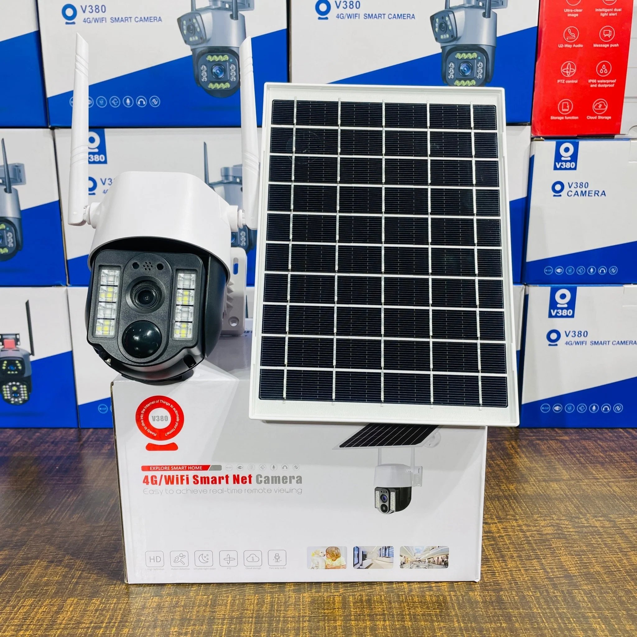 4G Solar Powered Outdoor PTZ Security Camera – 1080P, Wireless, Waterproof, Motion Detection - Image 3