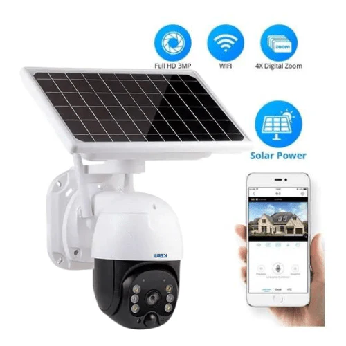 4G Solar Powered Outdoor PTZ Security Camera – 1080P, Wireless, Waterproof, Motion Detection - Image 4