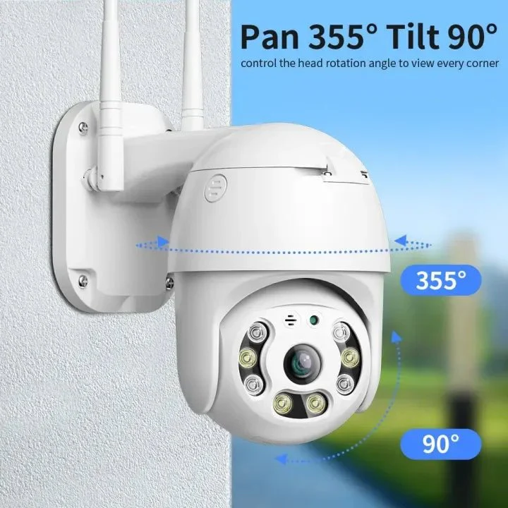 Outdoor Security Camera, Surveillance Camera 2.4GHz WiFi for Shop (US Plug) - Image 4