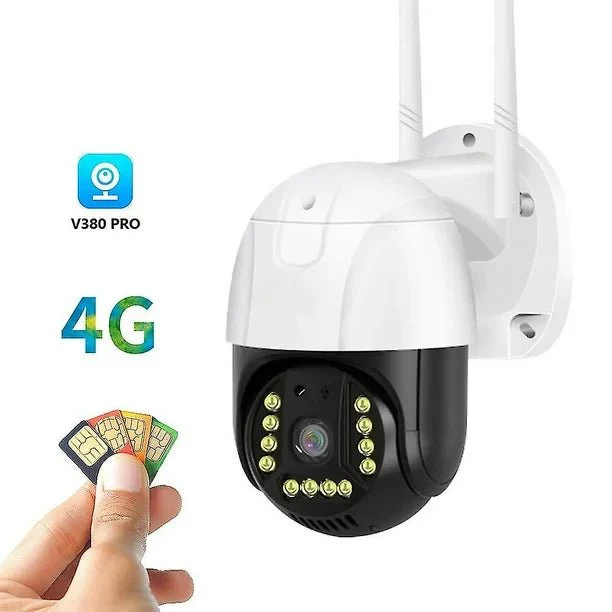 Q12 V380 Pro 4G Camera Waterproof Outdoor Security Speed Dome Camera 3MP Home Surveillance Wireless Wifi Camera - Image 5
