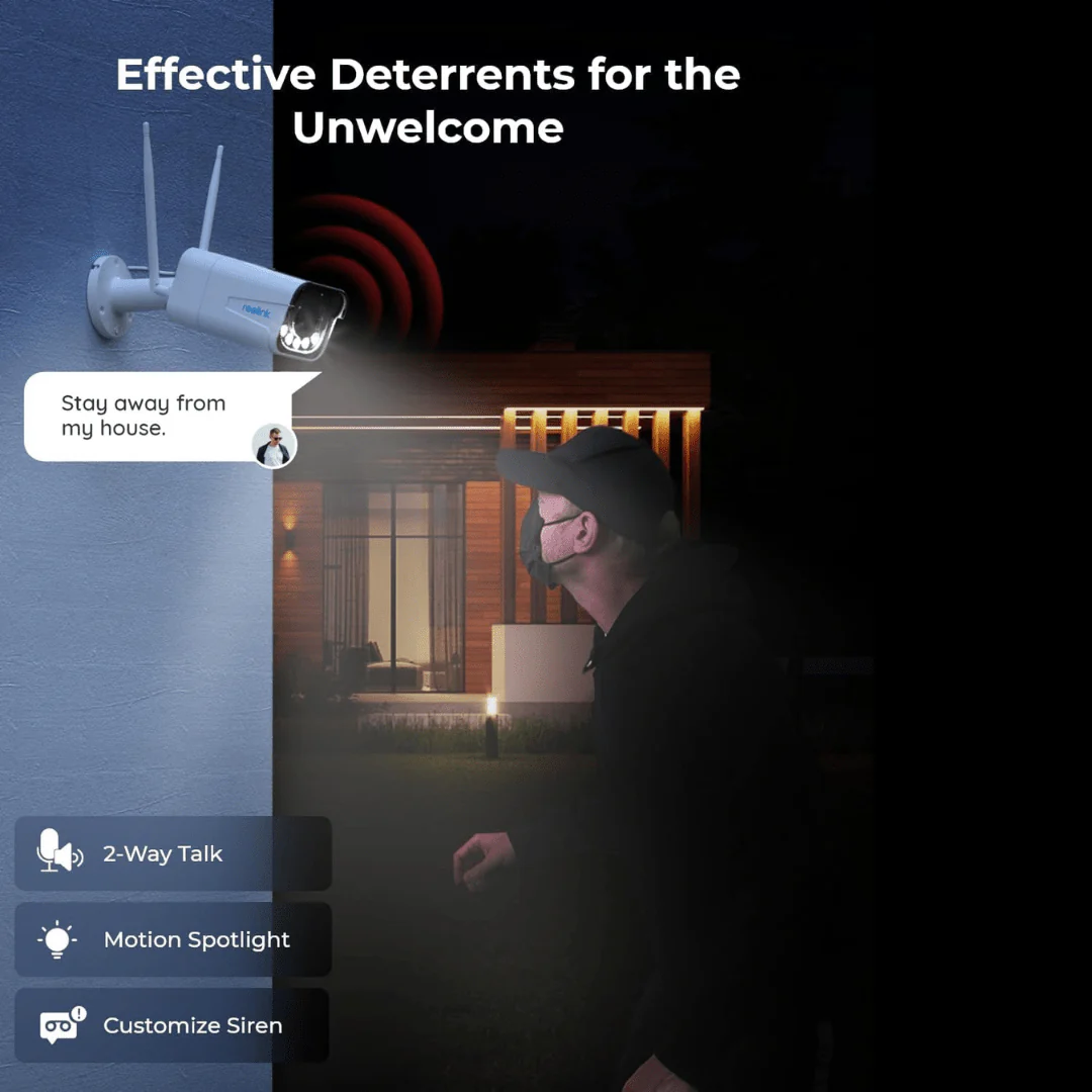 Reolink 5MP Security Camera Outdoor with Spotlights, 5X Optical Zoom, Color Night Vision, Person/Vehicle Detection, 2.4/5 GHz  Support WiFi and ethernet cable , RLC-511WA - Image 4