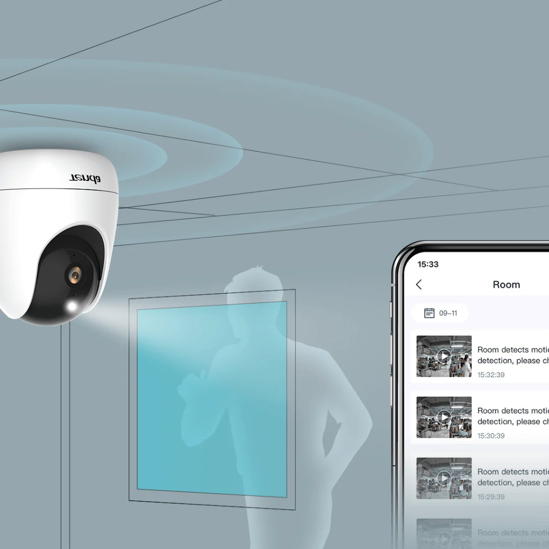 Tenda CP3 Security Pan/Tilt Smart Camera, 360° All-Round Vision, 1080P HD, Motion Detection, Two-Way Audio, Night Vision, - Image 12