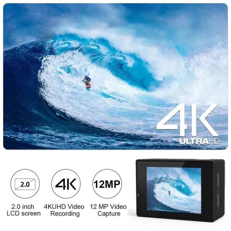 Ultra HD Action Camera 4K/1080P 30fps WiFi 2 inch 170D Underwater Waterproof Helmet Video Recording Sport Cameras Outdoor Camcor - Image 4