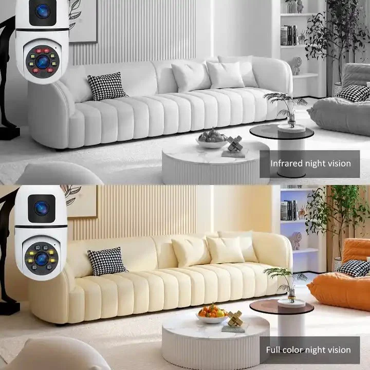 Wifi Dual Lens Camera 1080P Night Vision Bulb 360° Indoor Wireless IP Camera Baby Monitor V380 CCTV Security Protection - Image 5